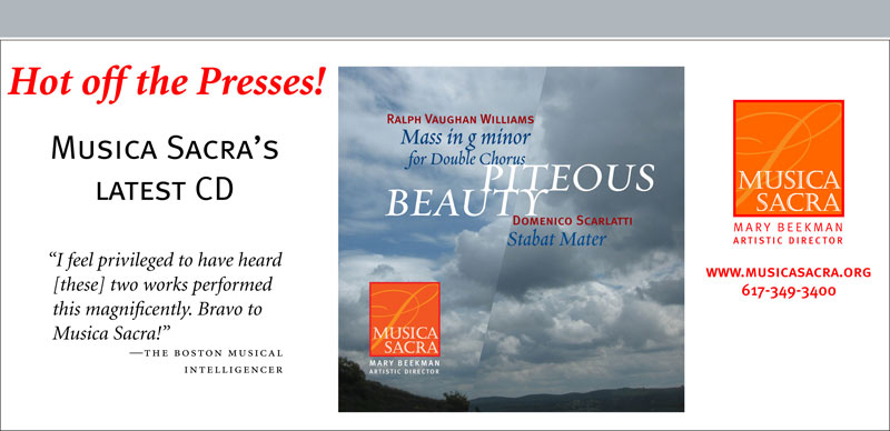 Musica Sacra's New CD: Piteous Beauty -- Now available!