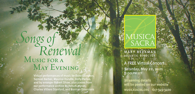 Songs of Renewal: Music for a May Evening